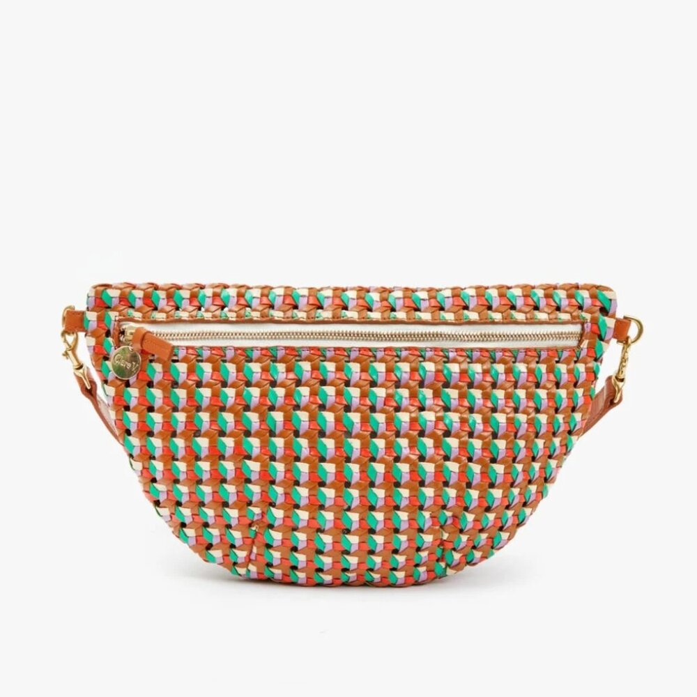 Clare V Grande Fanny, Rattan Multi Mercado